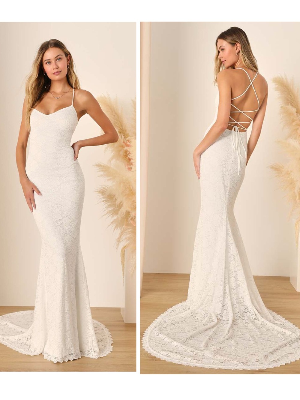 Lulus Perfectly Beloved White Lace Sleeveless Lace-Up Maxi Dress Size XS Wedding